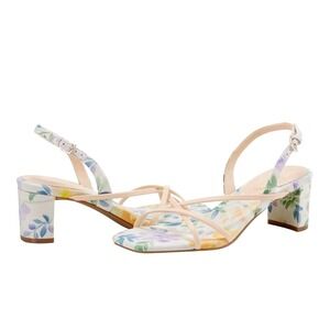 Bandolino Womens‎ Floral Square Toe Block Heel Sandals Size 8.5M